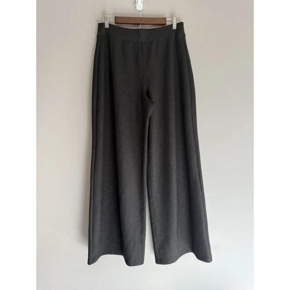 Spanx Air Essentials Wide Leg Shimmer Metallic Pull On Comfort Soft Size Large - Picture 3 of 16
